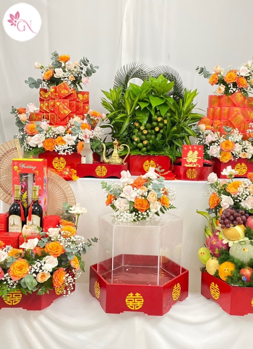 MÂM QUẢ CƯỚI HỎI CỔNG XANH BÌNH DƯƠNG MS5