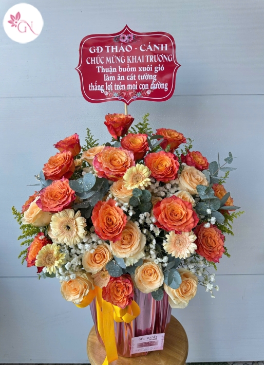 Giỏ Hoa Hồng Đẹp MS4