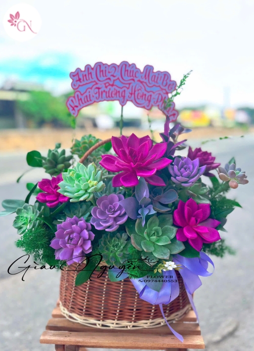 Giỏ Hoa Hồng Đẹp MS25