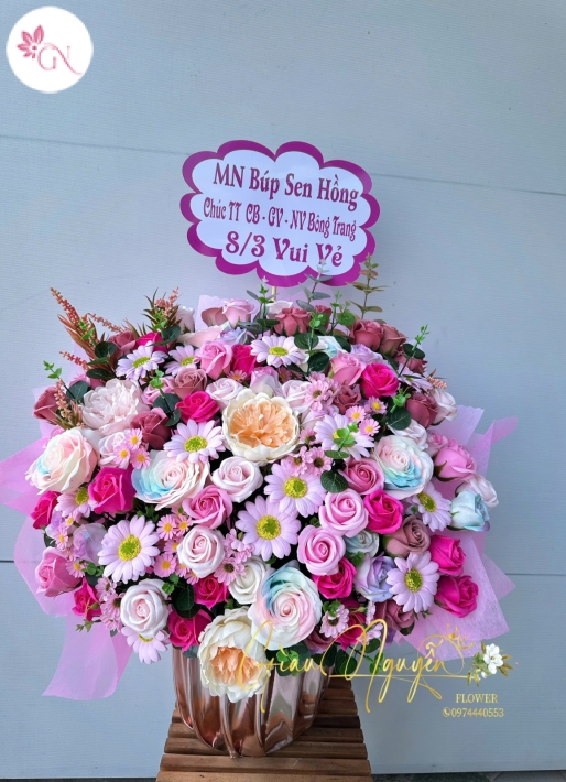 Giỏ Hoa Hồng Đẹp MS22