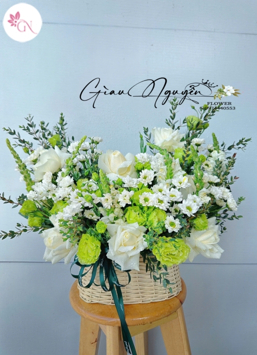 Giỏ Hoa Hồng Đẹp MS20