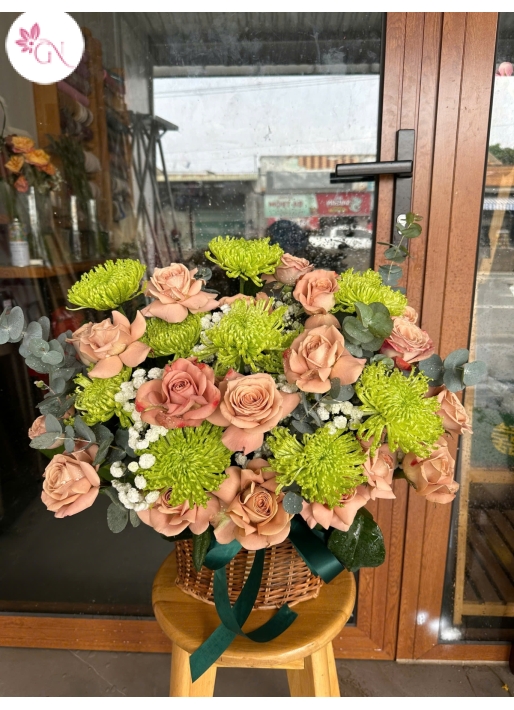 Giỏ Hoa Hồng Đẹp MS24