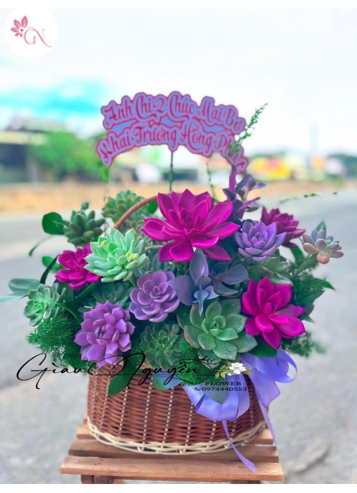 Giỏ Hoa Hồng Đẹp MS25