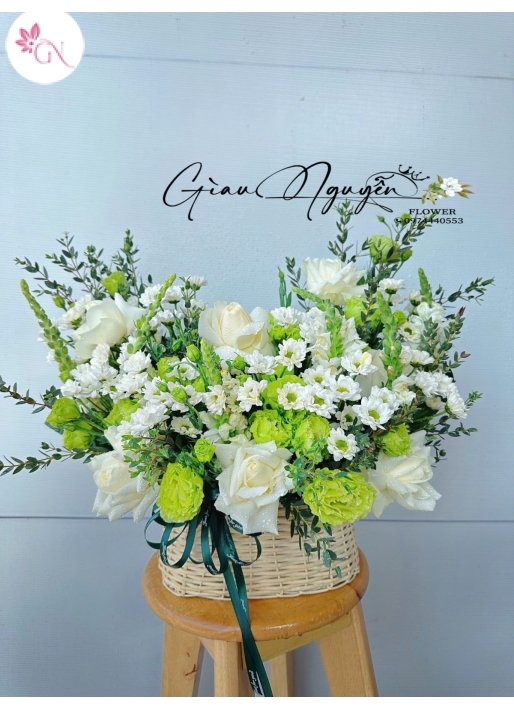 Giỏ Hoa Hồng Đẹp MS20